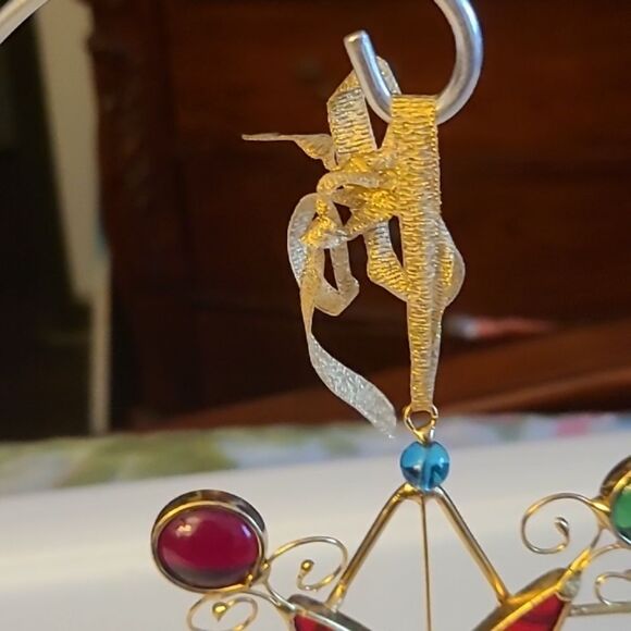 Colorful Art Glass Ornament with Stand - Picture 3 of 5